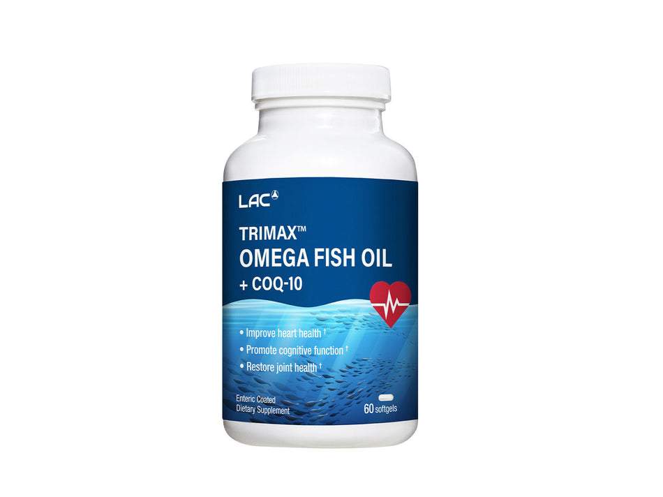 LAC TRIMAX OMEGA FISH OIL+COQ10 120GELUL