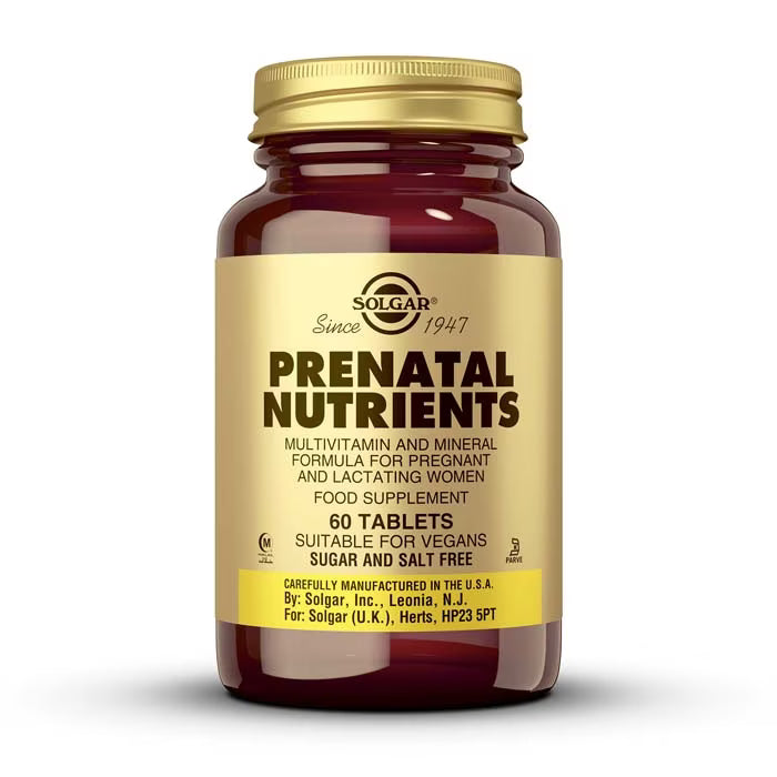 SOLGAR NUTRIENTES PRENATALES 60 COMP