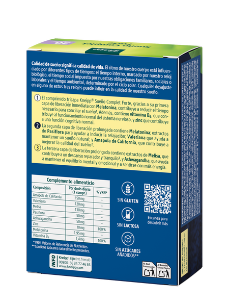 KNEIPP SUEÑO COMPLET FORTE 30 COMP