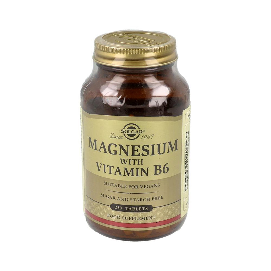 SOLGAR MAGNÉSIUM+VIT B6 250COMP