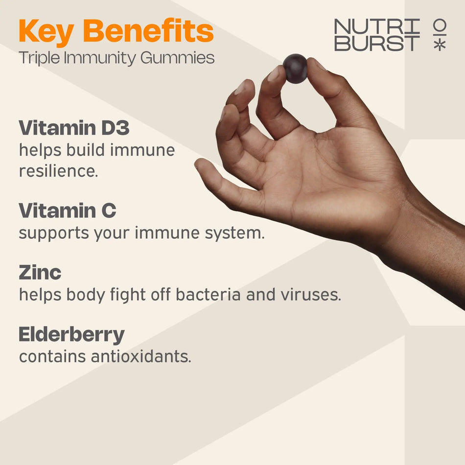 NUTRIBURST TRIPLE IMMUNITY 60GUMMIES