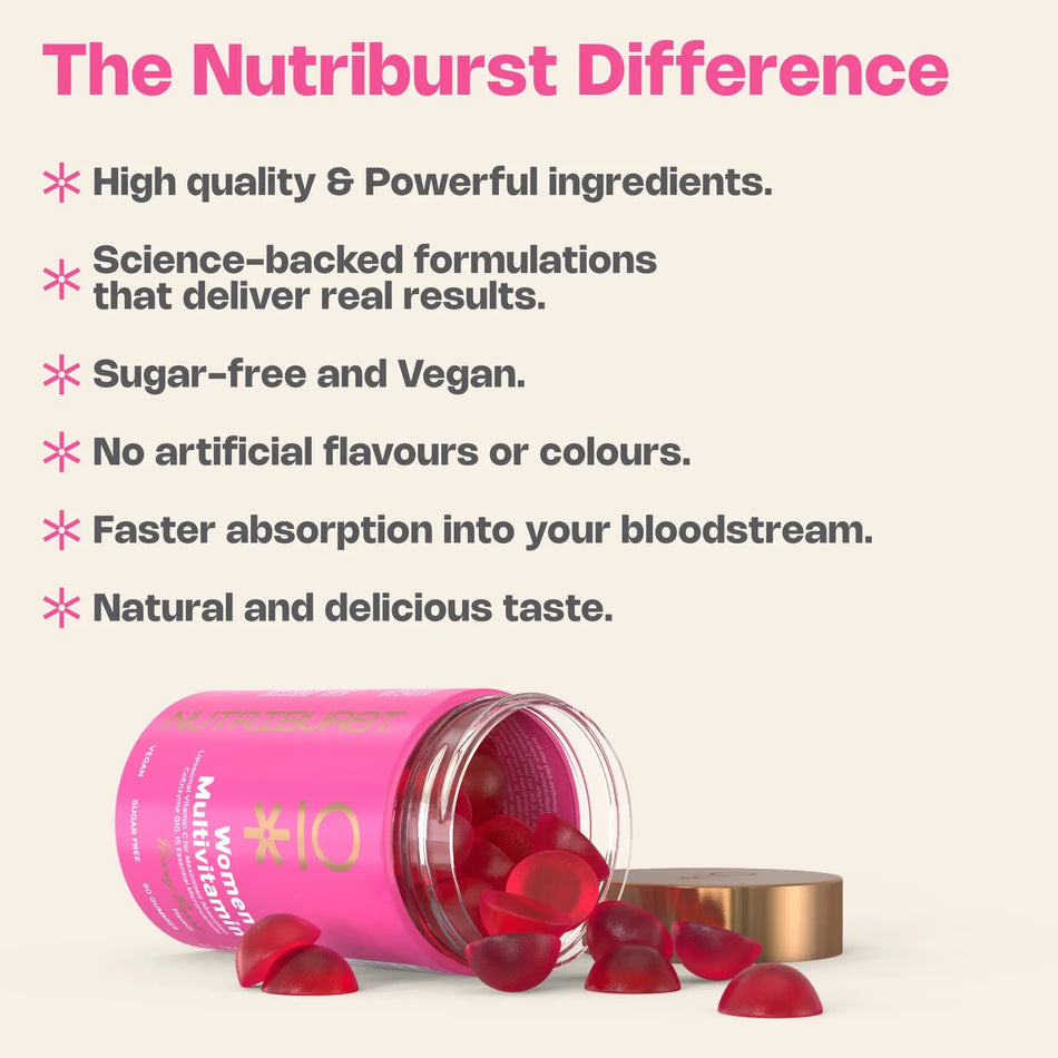NUTRIBURST WOMEN?S MULTIVITAMIN 60GUMMIES