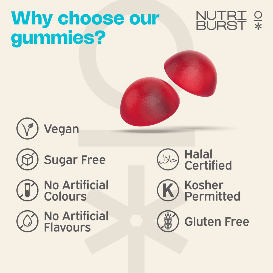 NUTRIBURST HEALTH & VITALITY MULTIVITAMIN 60GUMMIES