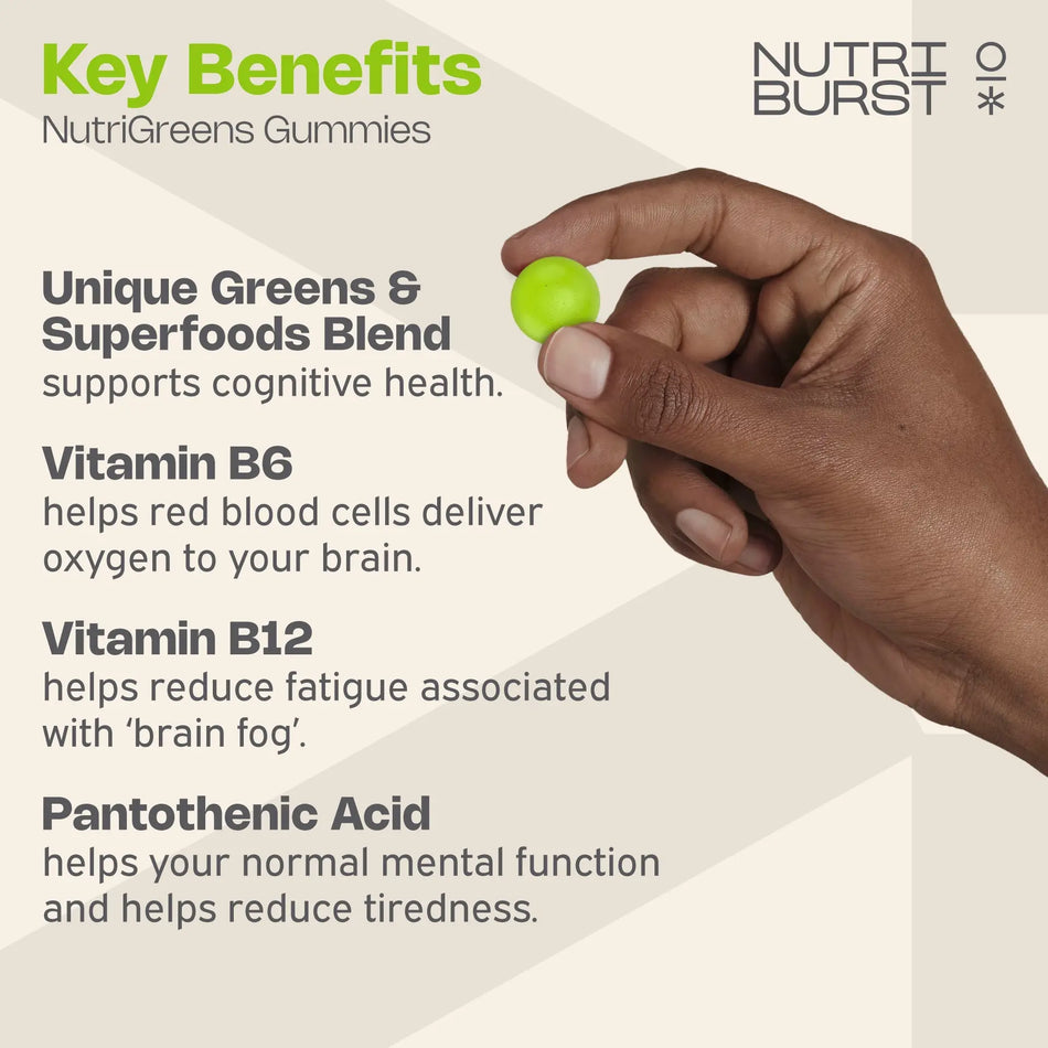 NUTRIBURST NUTRI-GREENS 60GUMMIES