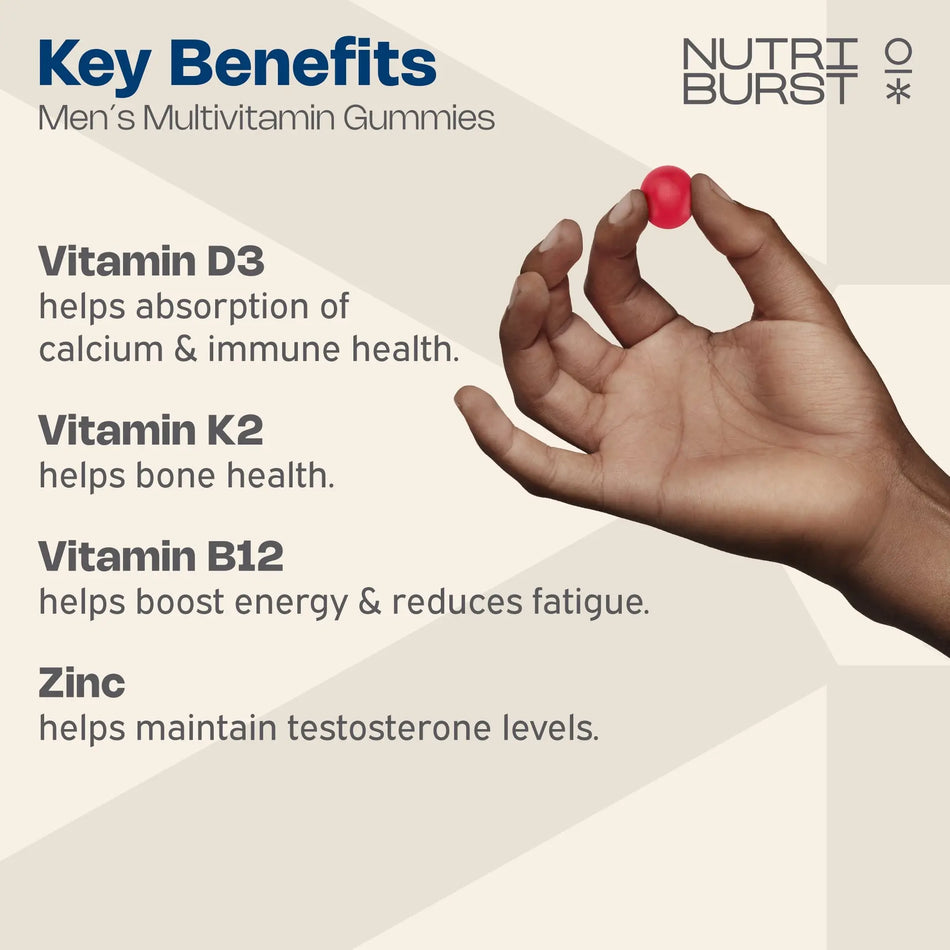 NUTRIBURST MEN?S MULTIVITAMIN 60GUMMIES