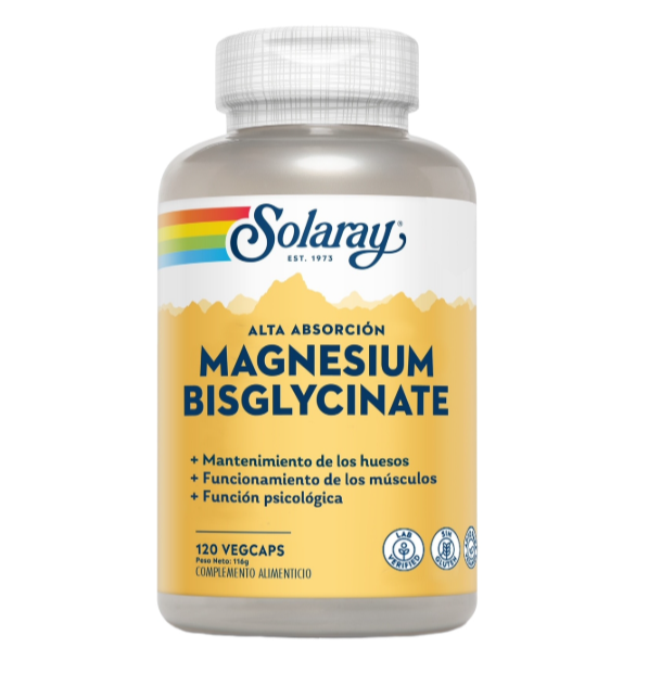 SOLARAY MAGNESIO BISGLYCINATO 120 CAPS