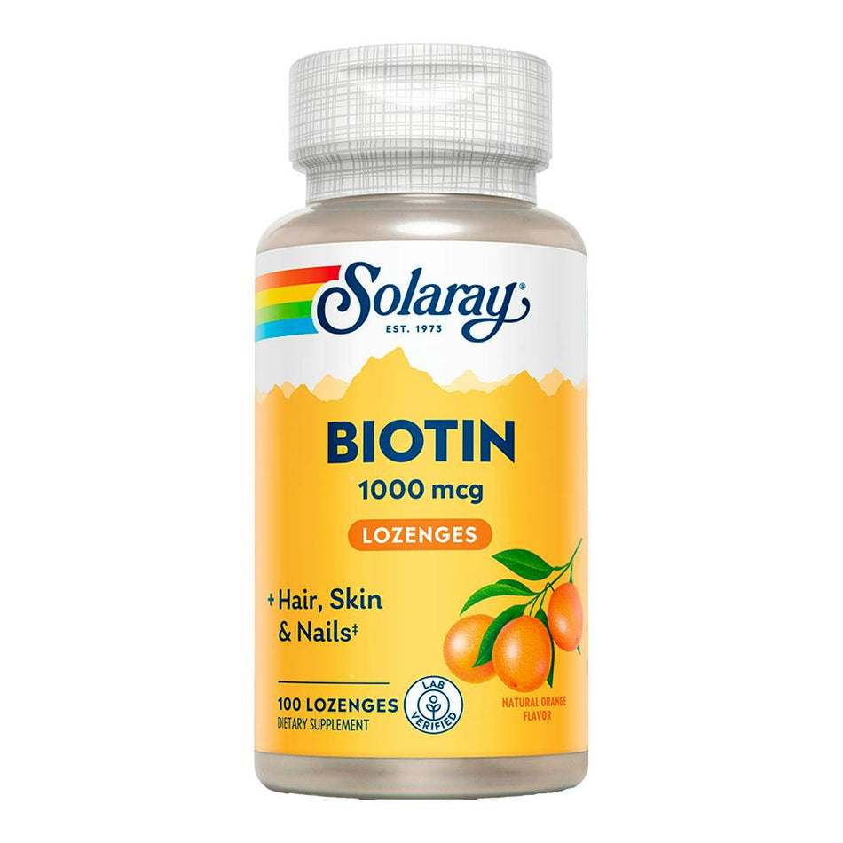 SOLARAY BIOTINE 1000MCG SUBLINGUAL ORANGE 100CP