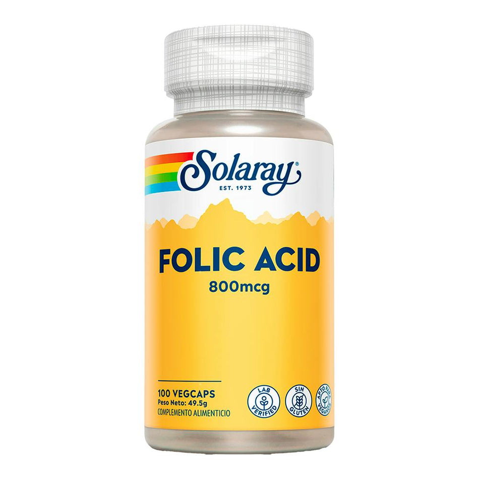 SOLARAY ACIDE FOLIQUE 800 MCG 100 VÉGICAP