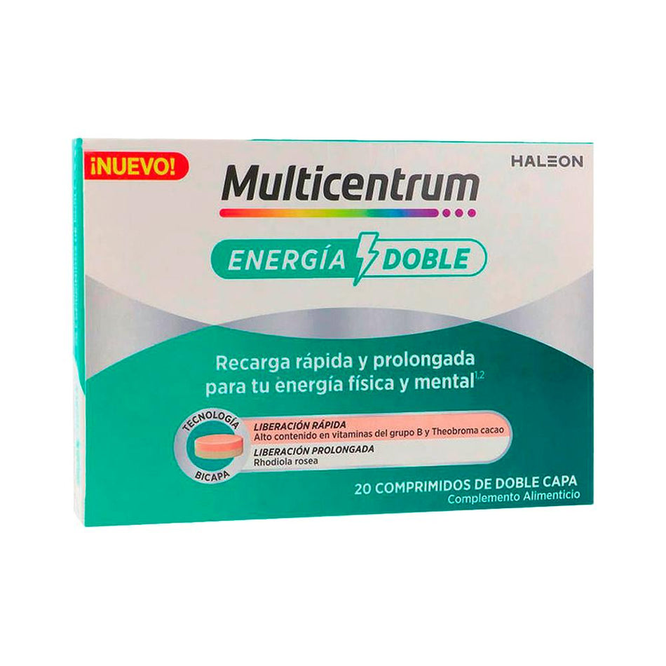 MULTICENTRUM ÉNERGIE DOUBLE 20 COMPRIMÉS