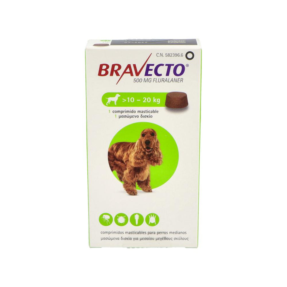 BRAVECTO 500MG 10/20KG 1 COMPR.