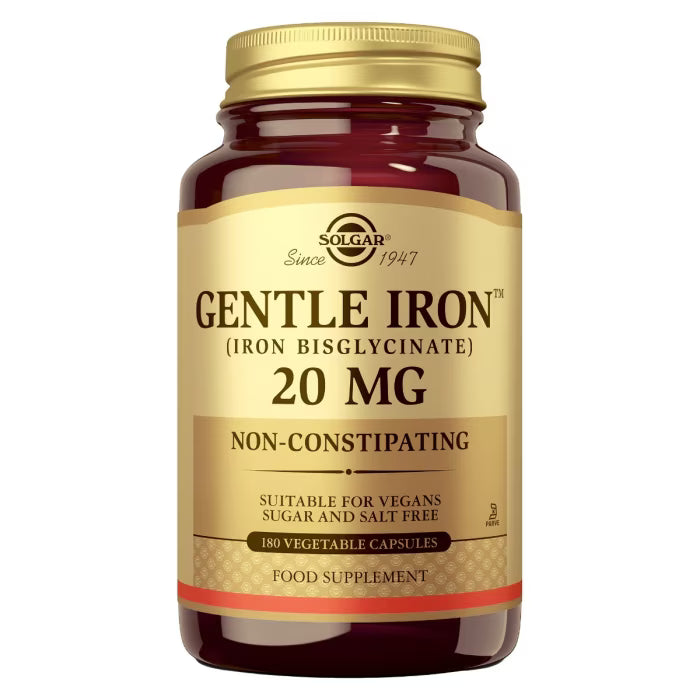 SOLGAR GENTLE IRON (HIERRO) 20MG 180 CAP