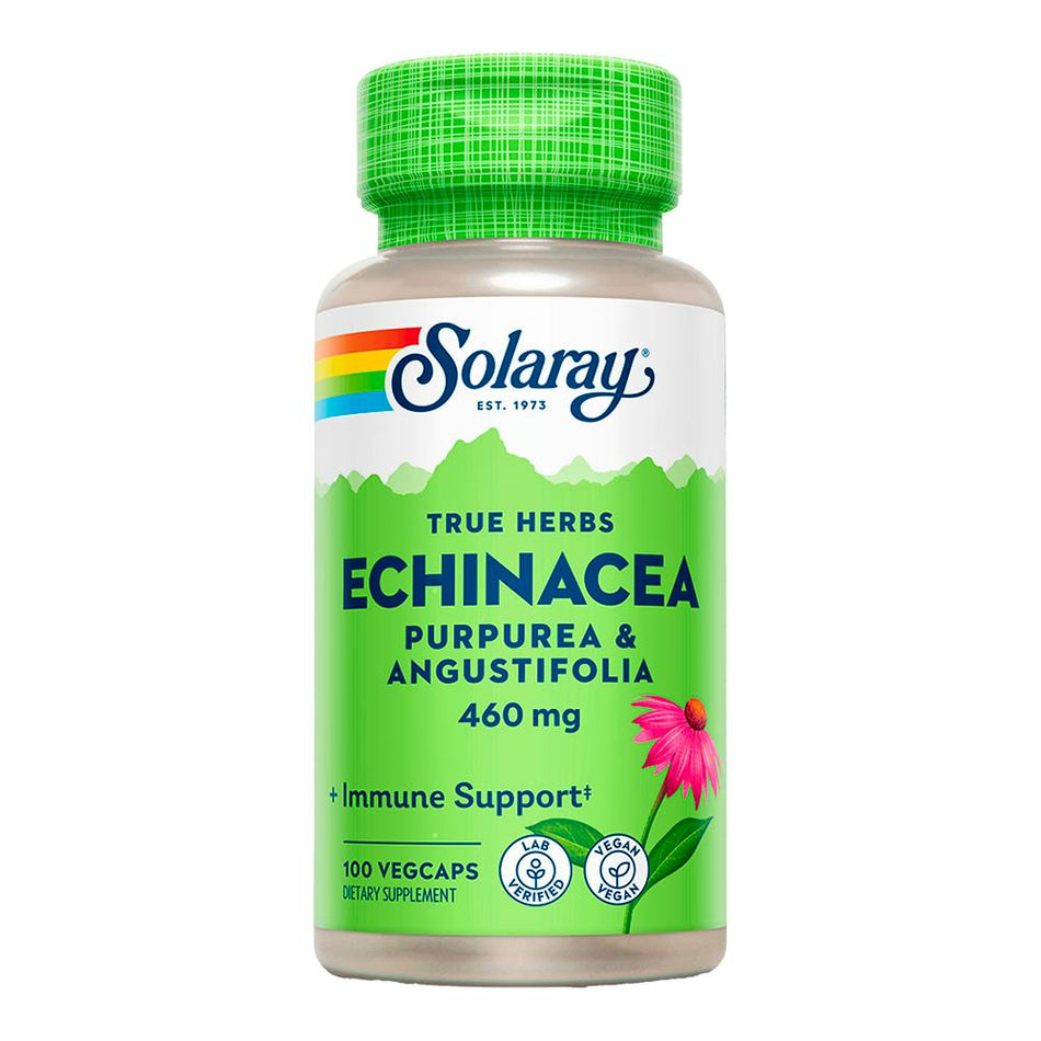 SOLARAY ÉCHINACÉE (PUR/ANGUS) 460 MG 100 VÉGECAPS