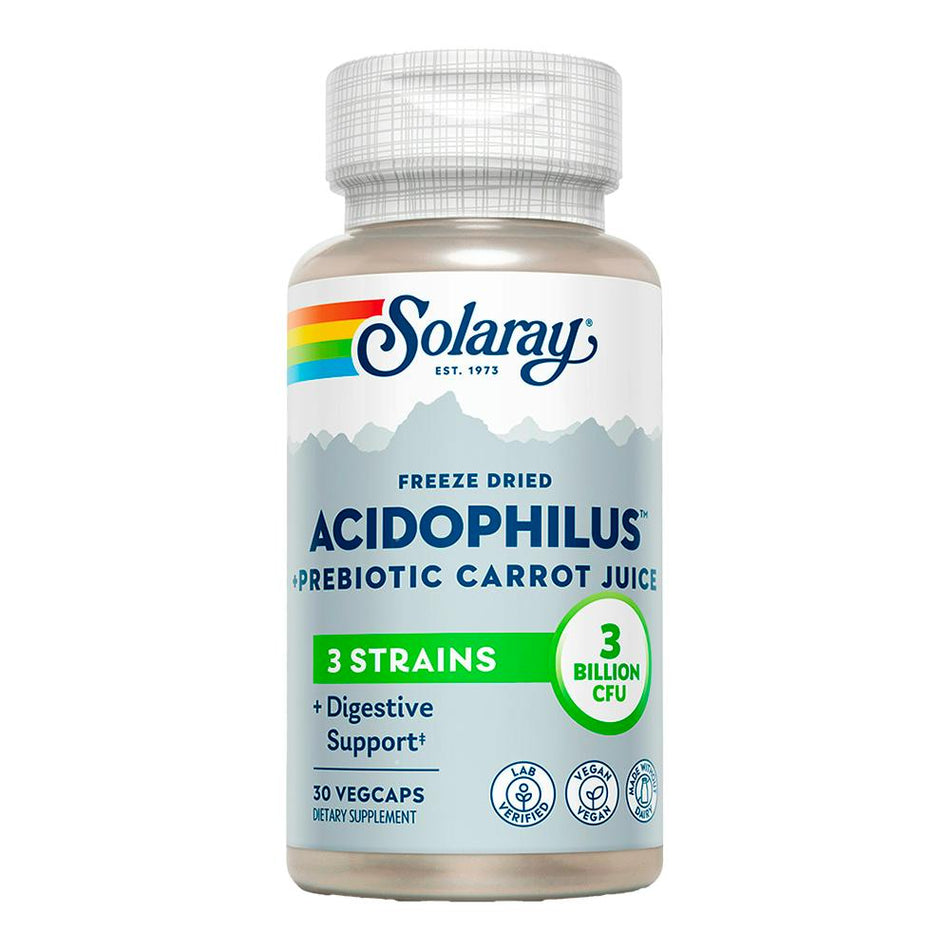 SOLARAY ACIDOPHILUS PLUS 30 GÉLULES VÉGÉTALES