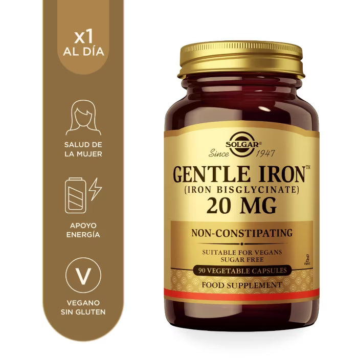 SOLGAR HIERRO(IRON) GENTLE 25MG 90 CAP