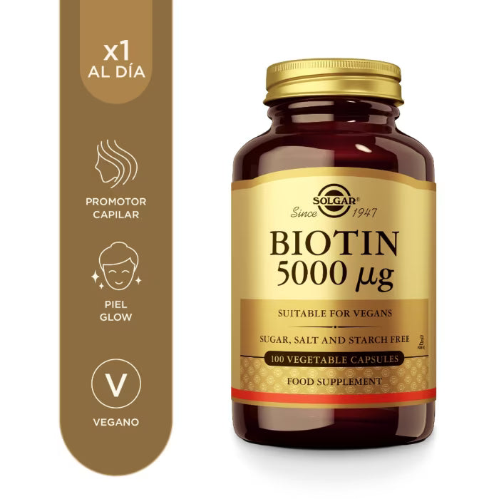 SOLGAR BIOTINA 5000MCG 100CAPS