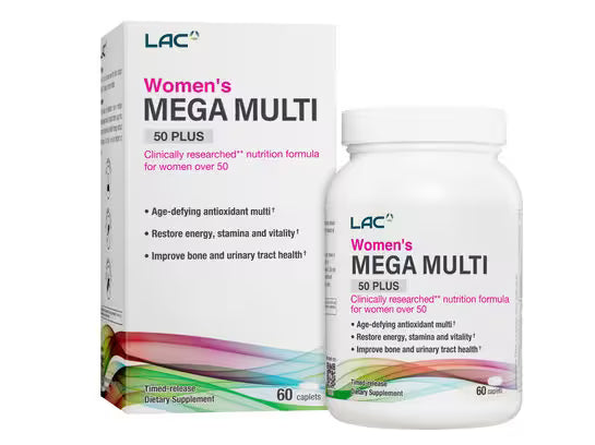 LAC WOMS MEGA MULTI 50PLUS 60CAPS