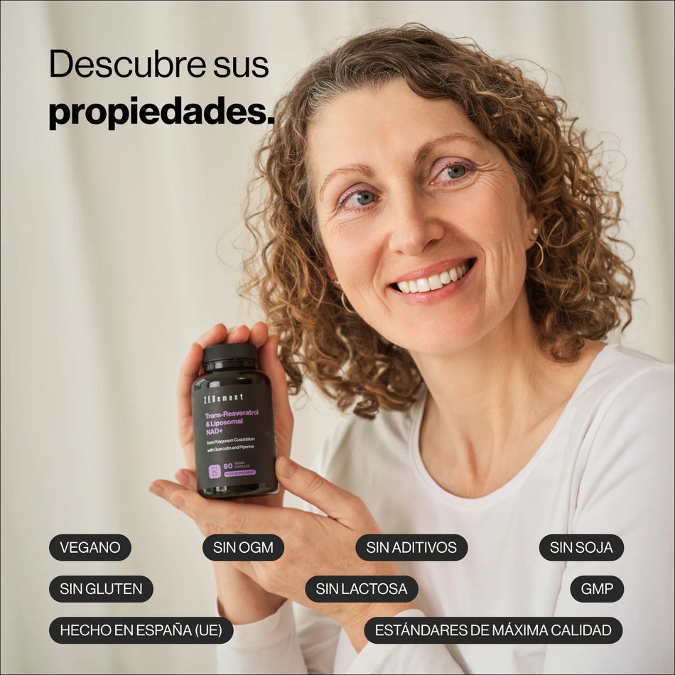 ZENEMENT TRANS-RESVERATROL NAD+LIPOSOMADA 90CAPS