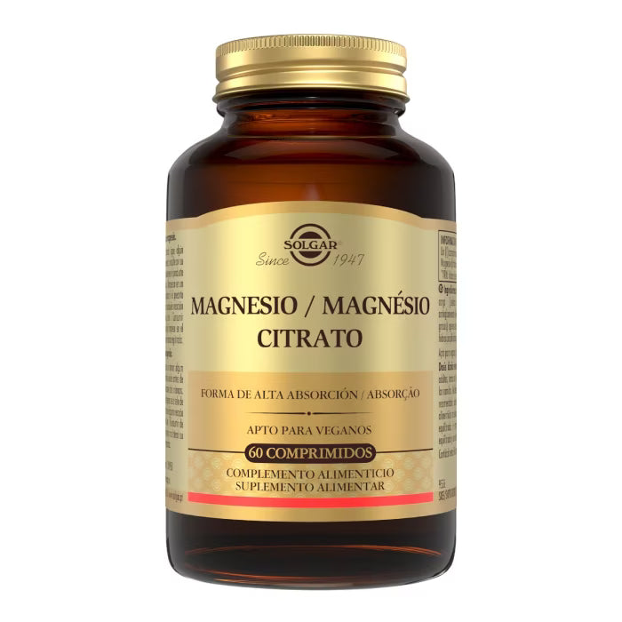 SOLGAR MAGNESIO CITRATO 400 MG 60 COMP