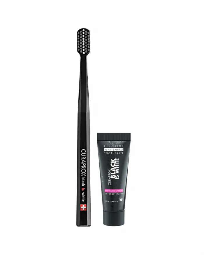 CURAPROX BLACK IS WHITE PACK PASTA 10ML+CEPILLO 73327563