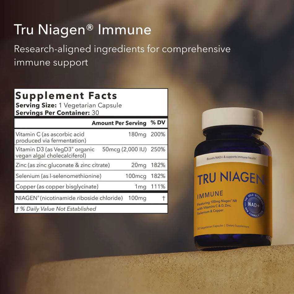 TRU NIAGEN IMMUNE 100MG 30 CAPS