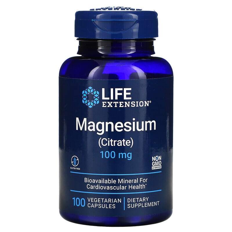 LIFE EXT MAGNESIUM CITRATE 100MG 100CAPS (1682)