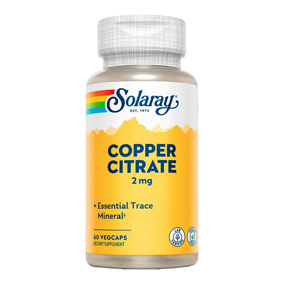 SOLARAY CUIVRE CITRATE 2 MG 60 COMP