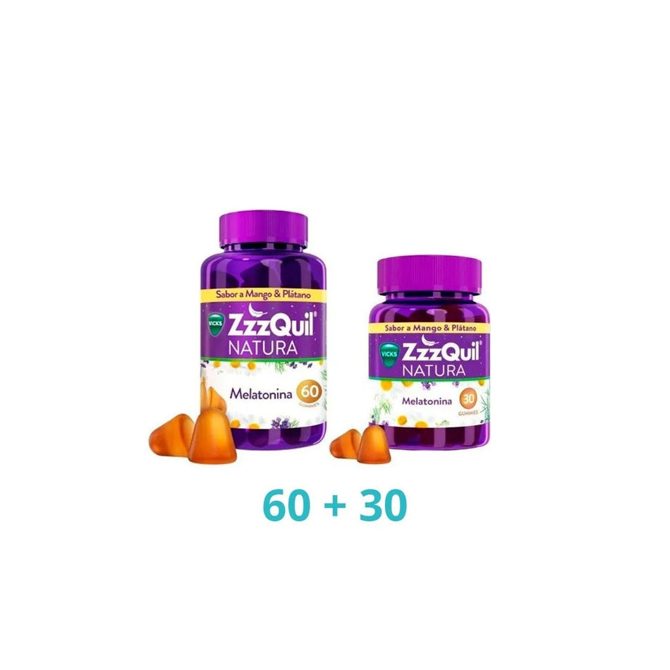 MELATONIN ZZZQUIL MANGO&PLATANO 90U