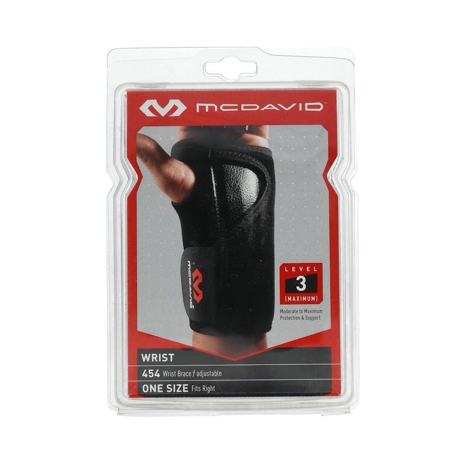 MCDAVID MUÑEQUERA AJUSTABLE CON FERULA T-U DERECHA 454R