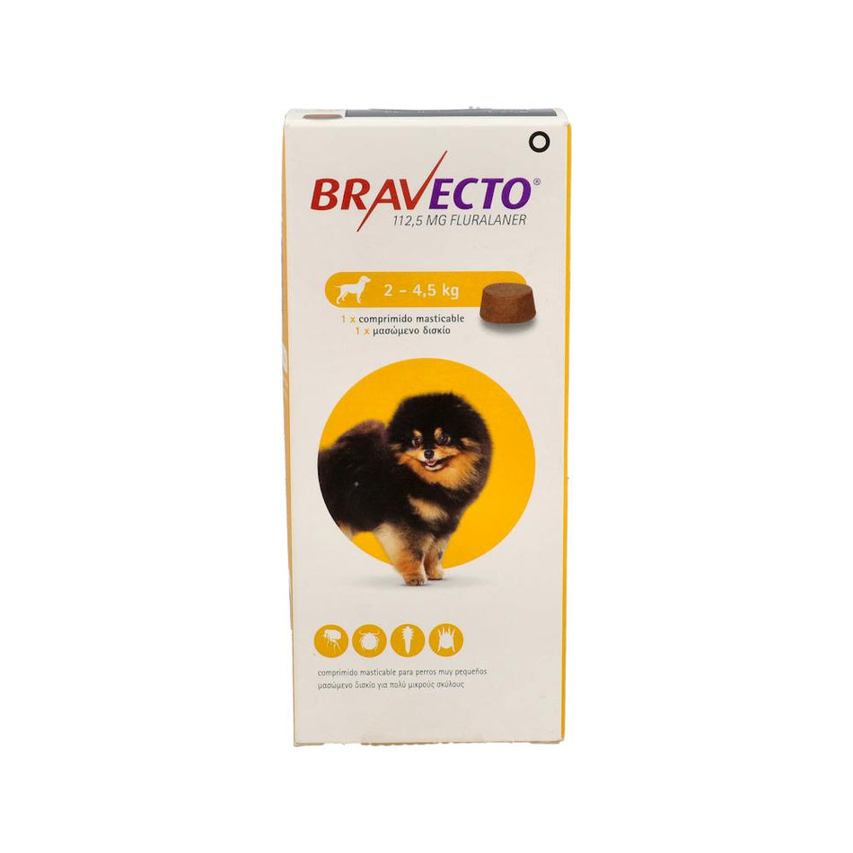BRAVECTO GOS XS 112,5 MG 2-4,5 KG 1 COMP MAST VET